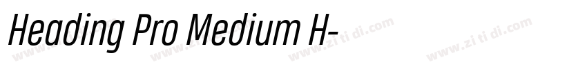 Heading Pro Medium H字体转换